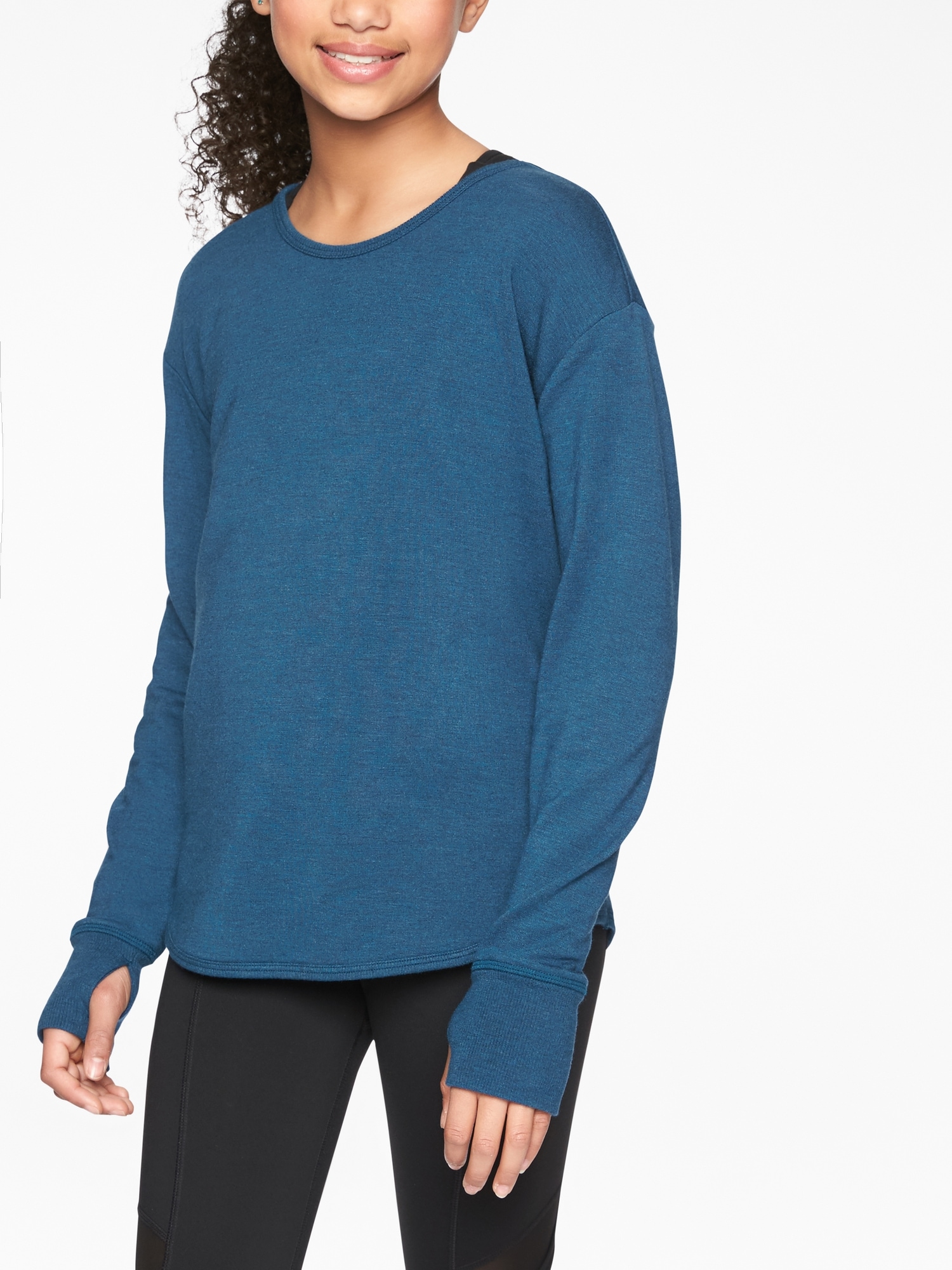 Athleta top crossover sweatshirt