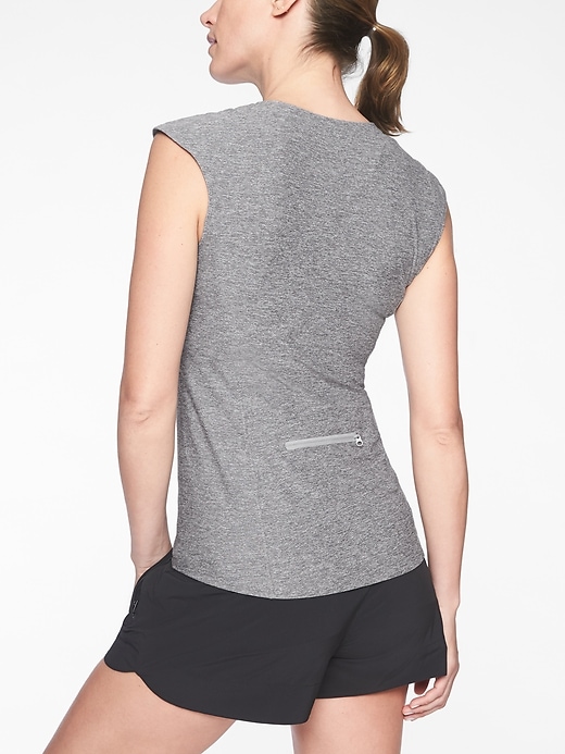 Image number 2 showing, Pacifica Wrap Front Heather Tank