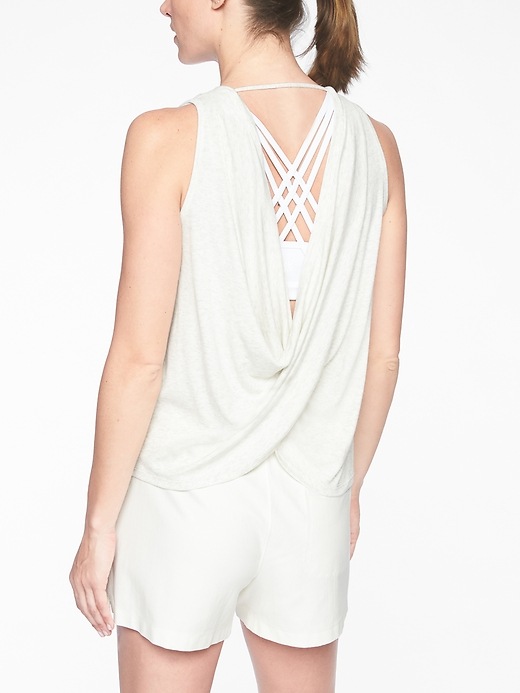 View large product image 1 of 3. Revive Drape Back Tank
