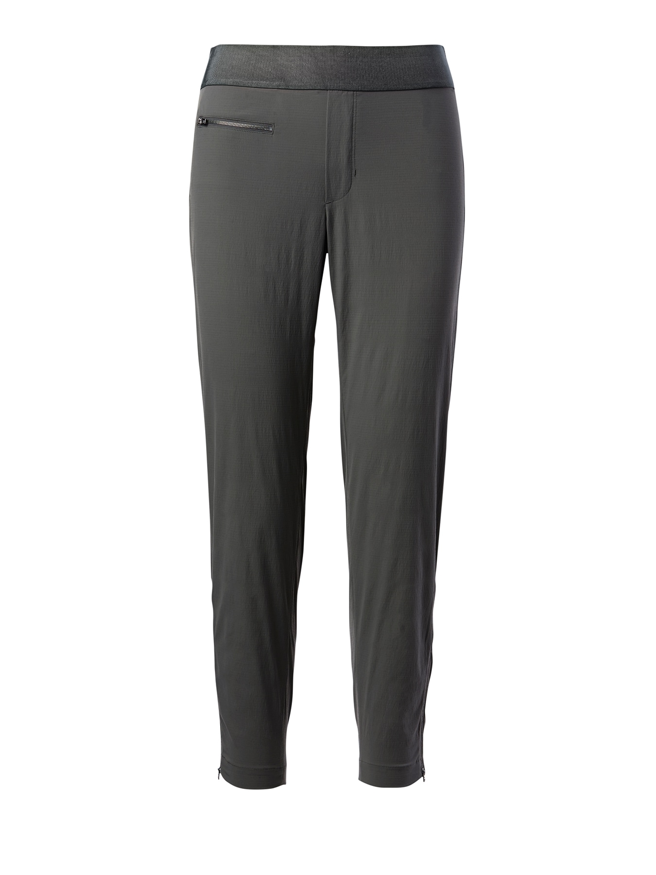 ATHLETA Women Mod Trekkie Crop Woven Pull-On Pants (291743) Gray - Size 8