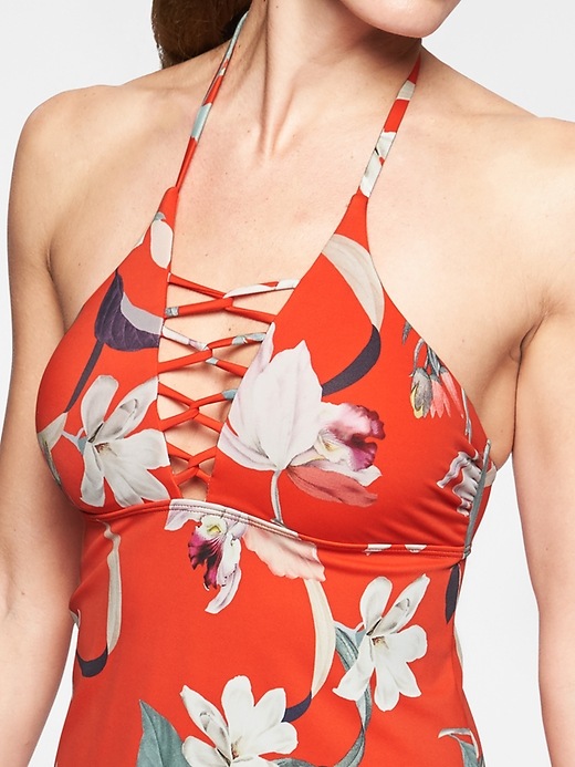 Image number 3 showing, Loop Swim Dress Floral