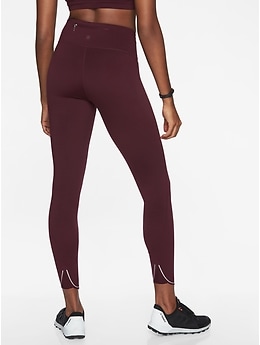 Athleta All In Structure 7/8 Tight Leggings Auberge Zip Pocket