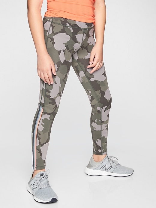 Image number 1 showing, Athleta Girl Chit Chat Camo Tight