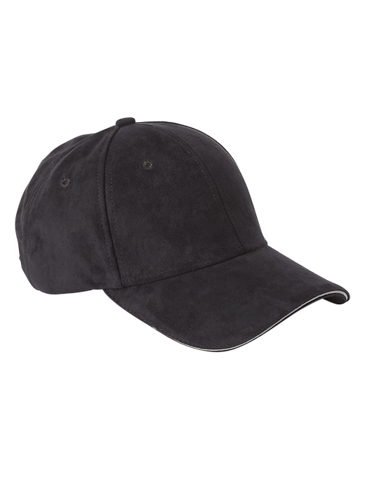 View large product image 1 of 2. Faux Suede Baseball Cap
