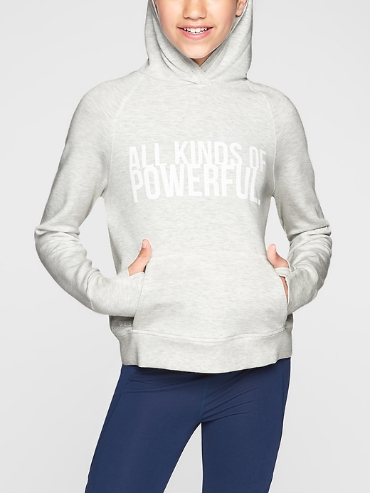 View large product image 1 of 1. Athleta Girl Criss Cross Hoodie