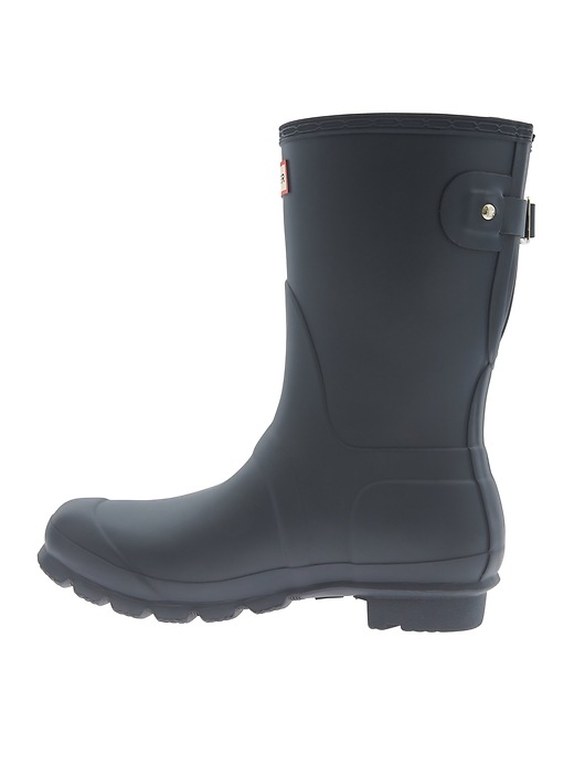 2 of 8 showing, with the color Navy of product Original Short Back Adjustable Rainboot by Hunter ®
