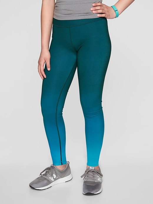View large product image 1 of 1. Athleta Girl Printed Chit Chat Tight