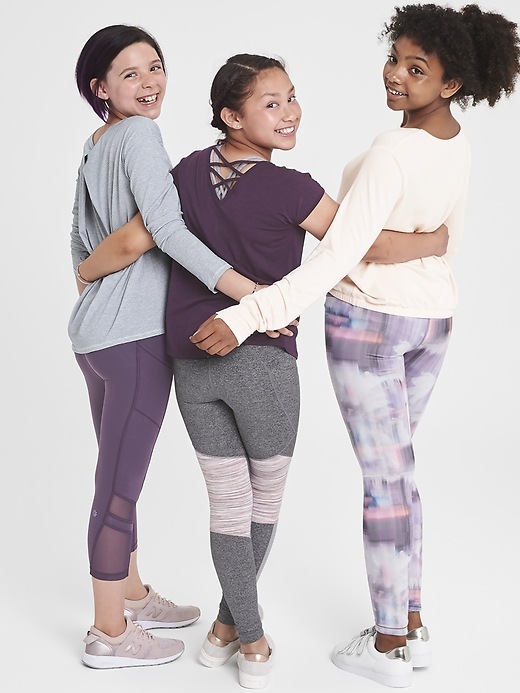 Image number 4 showing, Athleta Girl Spliced Chit Chat Tight
