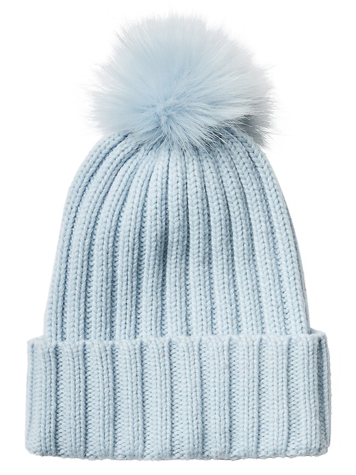 Image number 1 showing, Ribbed Beanie with Pom