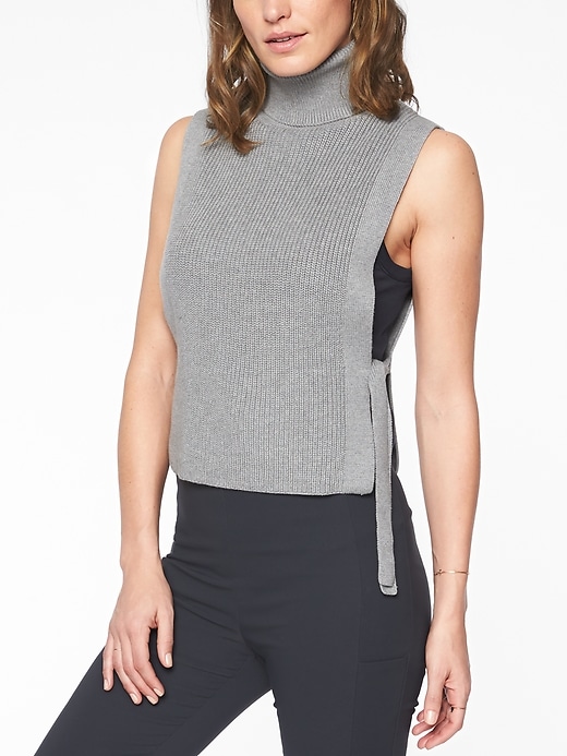 View large product image 1 of 1. Doubletime Turtleneck Sweater Tank