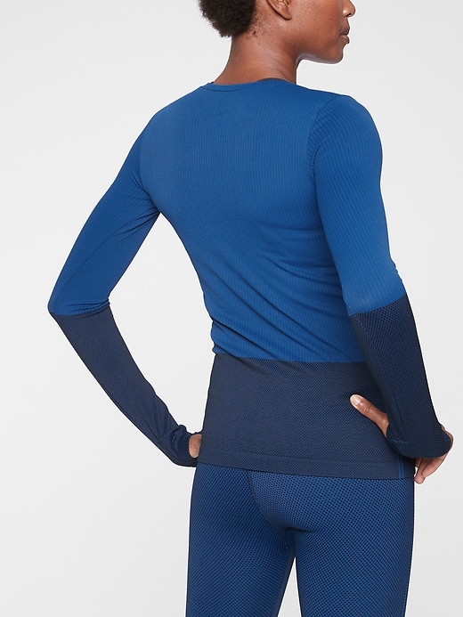 Image number 2 showing, Flurry Colorblock Base Layer Top