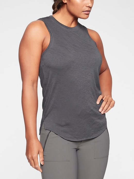 1 of 8 showing, with the color Silver Bells of product Breezy Tank
