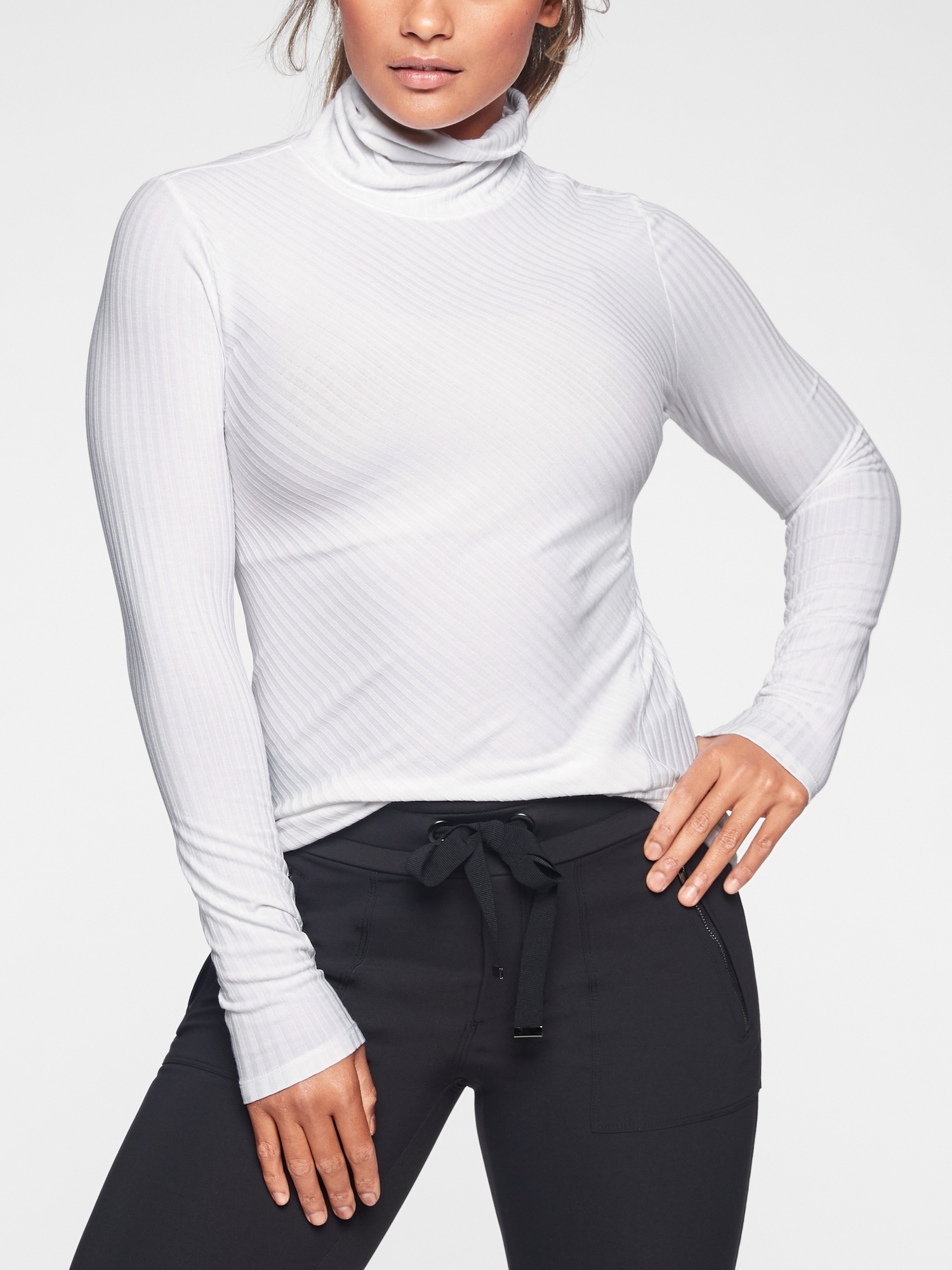 Athleta essence 2025 ribbed turtleneck