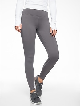 Athleta Primaloft Ridge Navy Blue Fleece Lined Leggings