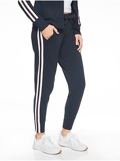 athleta metro track trim jogger