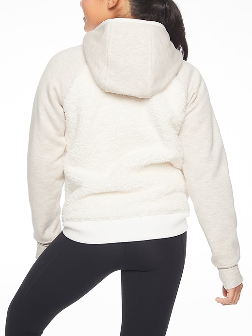 Image number 2 showing, Athleta Girl Sherpa Full Zip Jacket