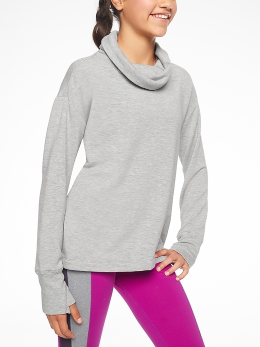 View large product image 1 of 1. Athleta Girl Just For Funnel Neck