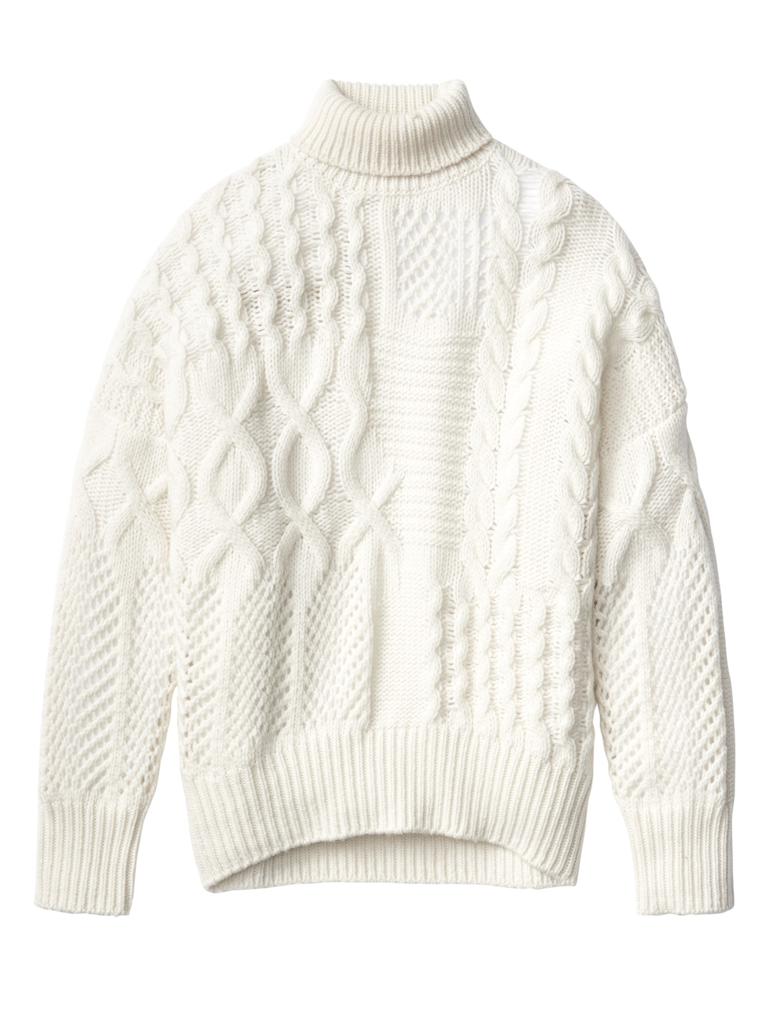 Bedford Wool Cashmere Cable Turtleneck Sweater | Athleta