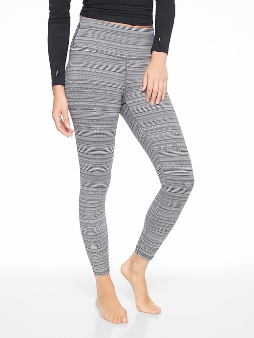View large product image 1 of 1. High Rise Jacquard Chaturanga&#153 7/8 Tight