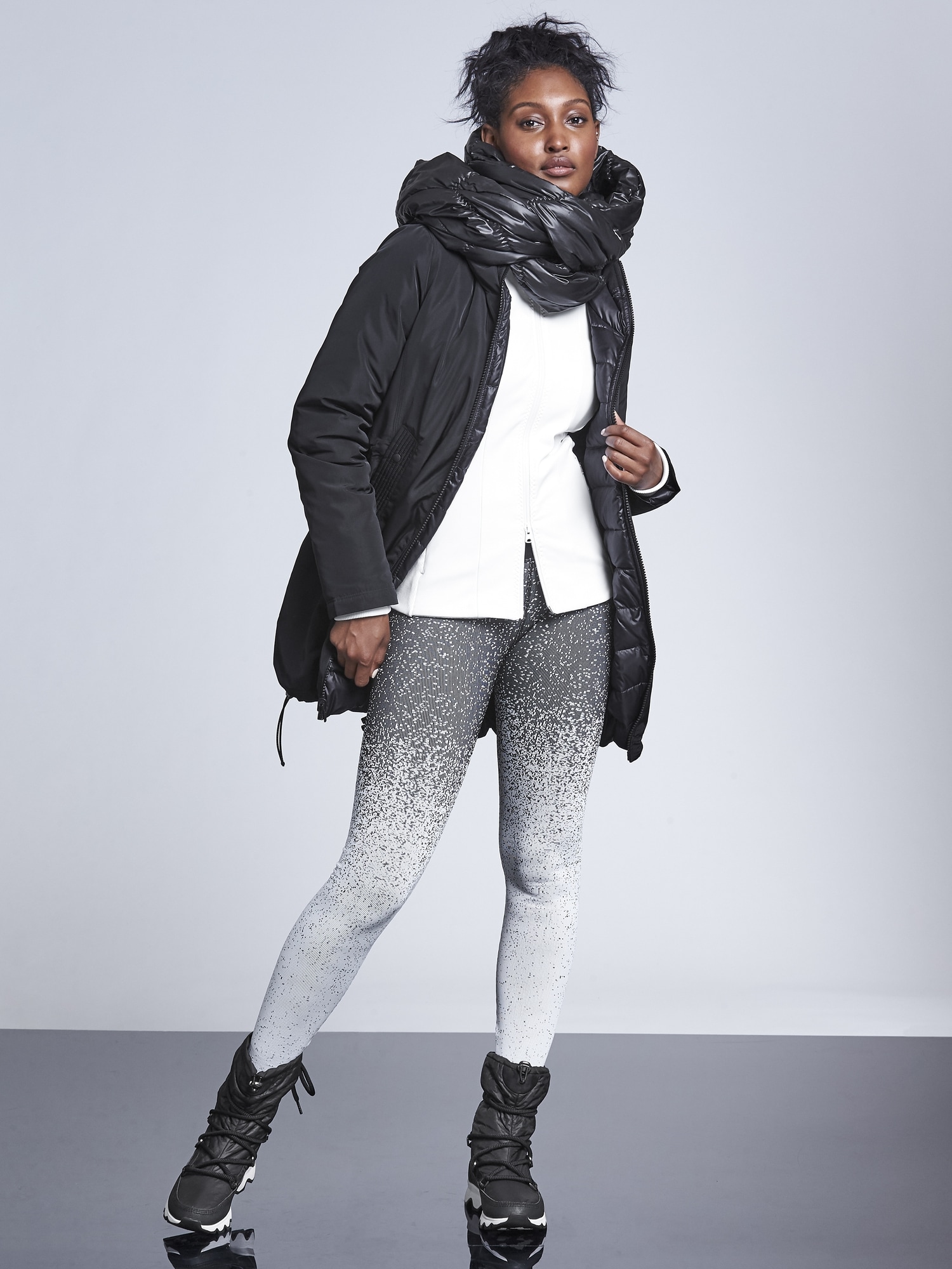 Athleta snow down 2025 reversible parka