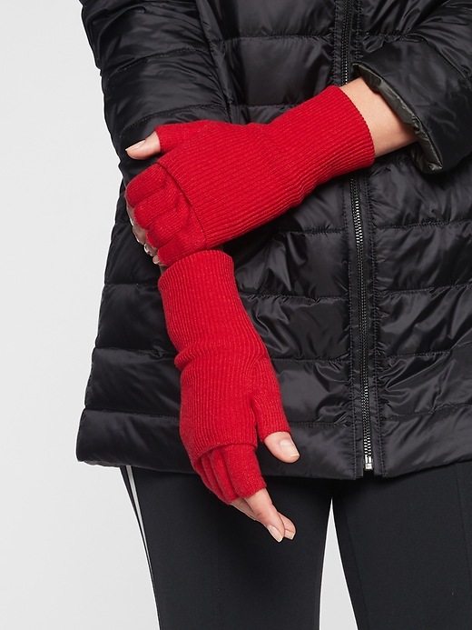Image number 3 showing, Wool Cashmere Convertible Glove