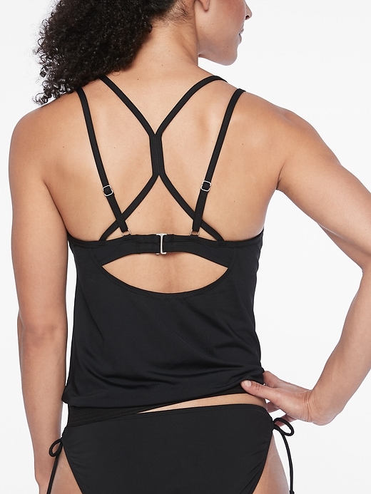 View large product image 2 of 3. Cross Back Blousy Tankini