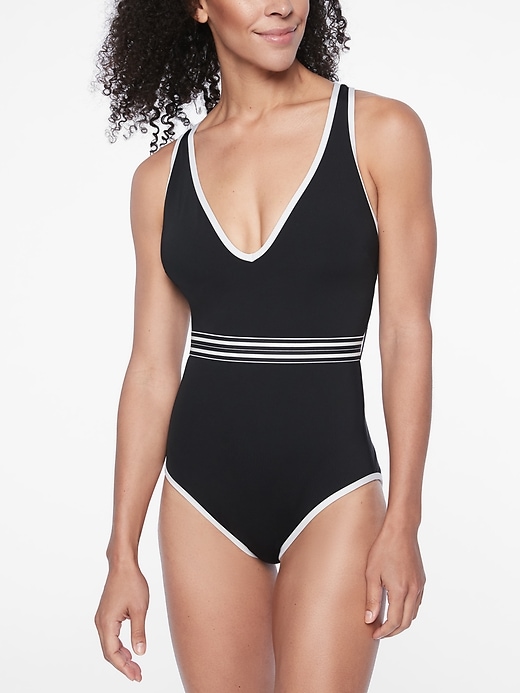 Image number 1 showing, Gold Coast Solid One Piece Swimsuit