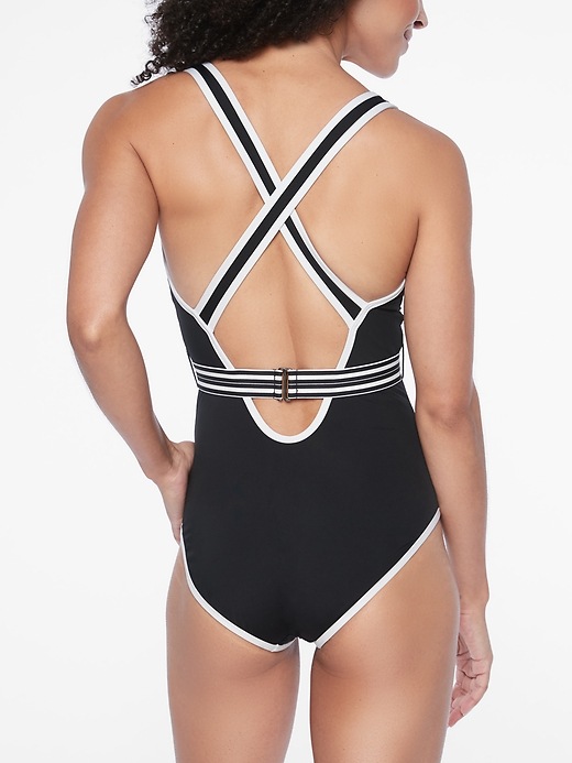Image number 2 showing, Gold Coast Solid One Piece Swimsuit