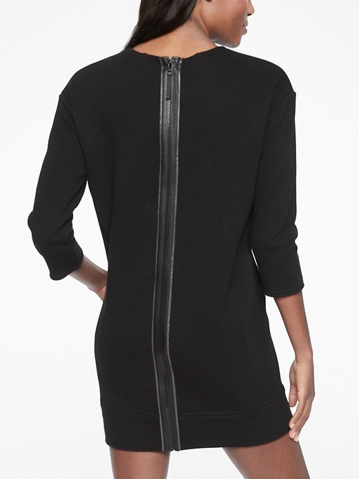 View large product image 1 of 1. Cozy Karma Back Zip Sweatshirt Dress