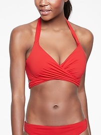 wrap halter top bathing suit