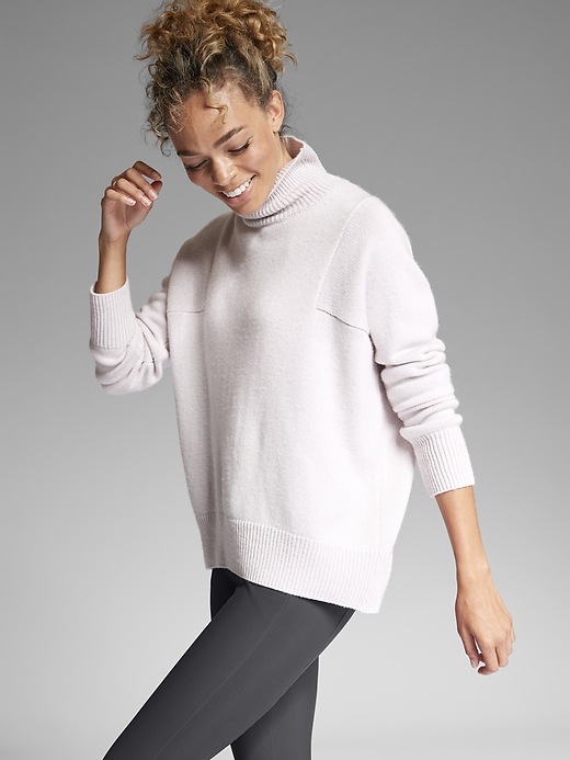 Image number 5 showing, Bedford Wool Cashmere Turtleneck Sweater