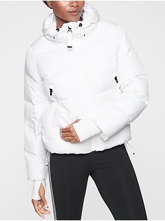 athleta snow down jacket