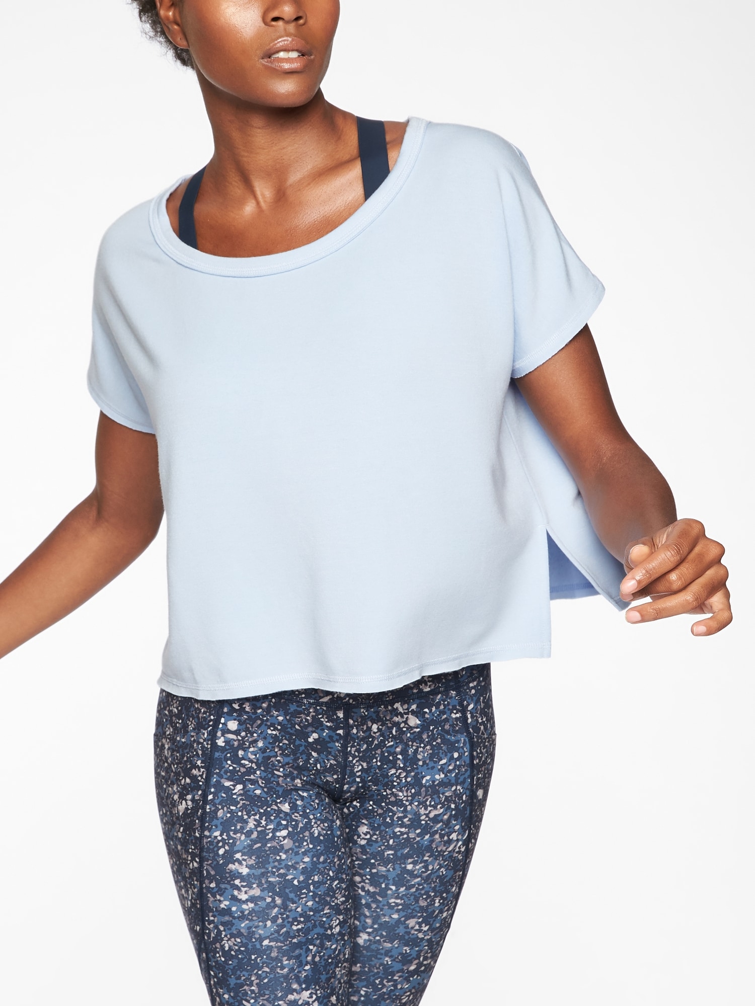 Athleta hot sale crop sweatshirt