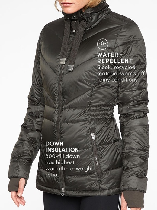 Athleta banner shop peak down coat