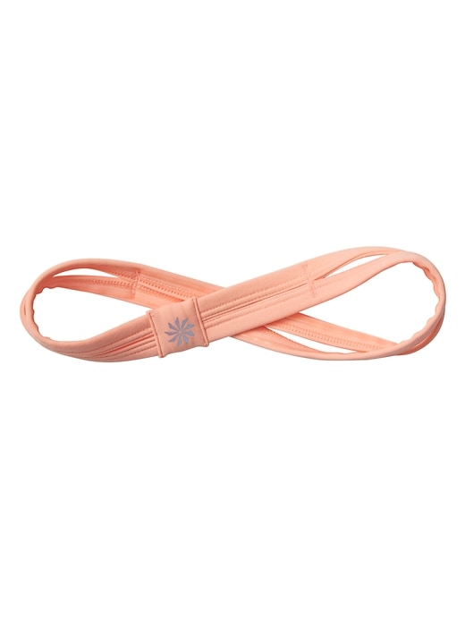 1 of 8 showing, with the color Energetic Peach of product Athleta Girl Double Trouble Headband