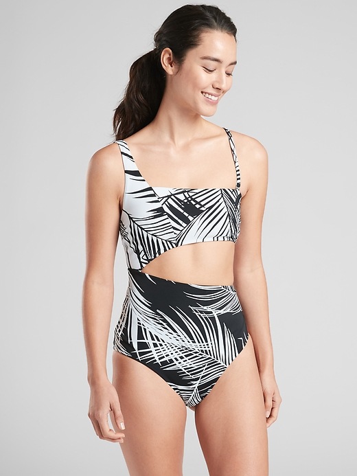 Image number 3 showing, Retro Palm One Piece Swimsuit