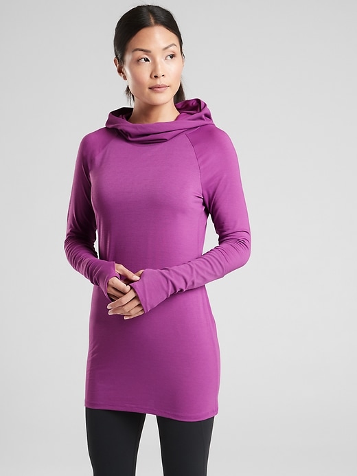 View large product image 1 of 1. Essence Hooded Tunic