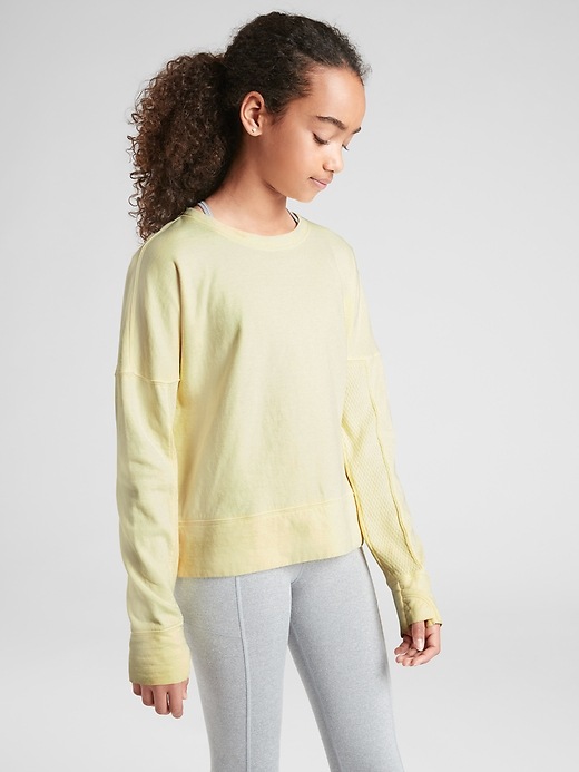 View large product image 1 of 2. Athleta Girl Beachy Sweatshirt