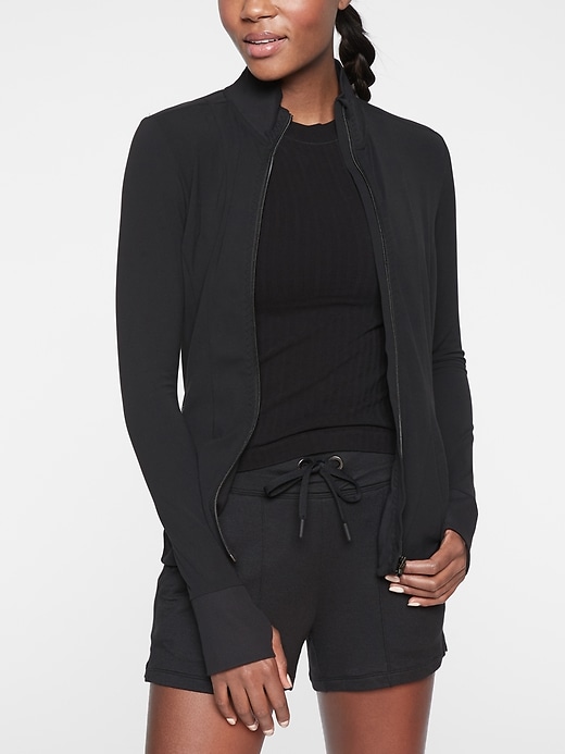 1 of 8 showing, with the color Black of product Shanti Salutation Jacket in Powervita™