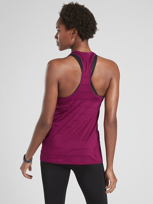 View large product image 2 of 3. High Neck Chi Double Stripe Tank