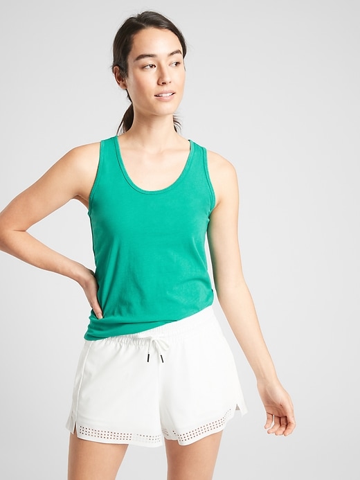 1 of 8 showing, with the color High Teal of product Organic Daily Tank