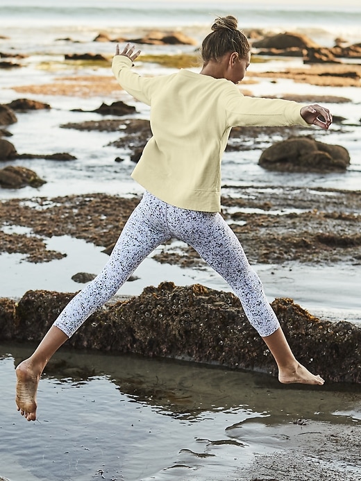 View large product image 2 of 2. Athleta Girl Printed Chit Chat Capri