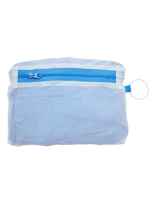 Treeline 33cm Clear Pencil Bag (Large) With Blue Zip