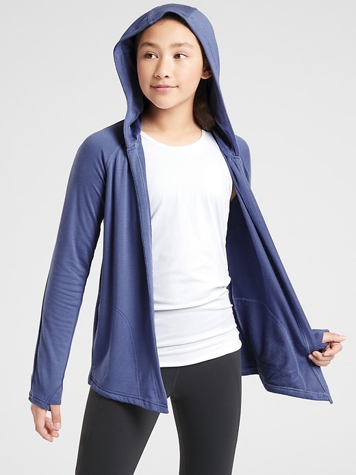 View large product image 1 of 3. Athleta Girl Got You Covered Wrap Hoodie