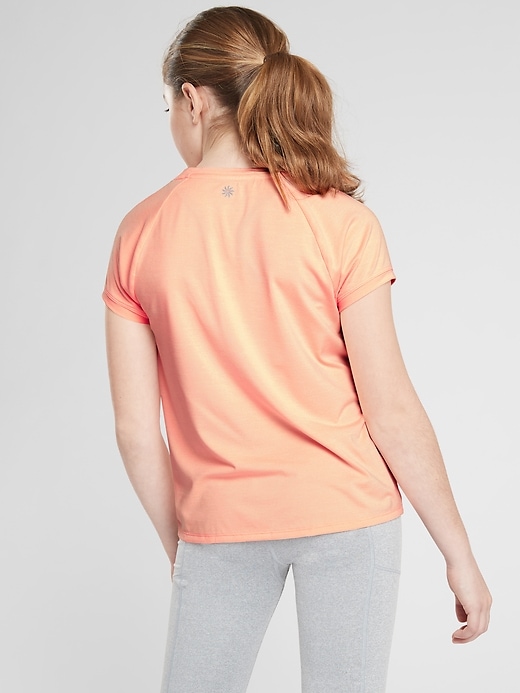 View large product image 2 of 2. Athleta Girl Home Run Tee
