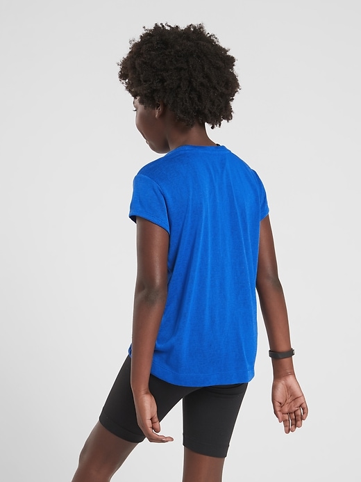 View large product image 2 of 3. Athleta Girl Front Runner Tee