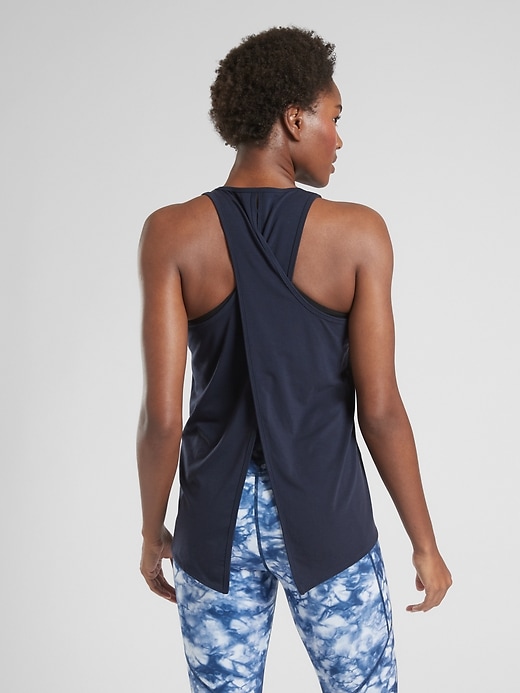 View large product image 1 of 1. Essence Vital Tie Back Tank
