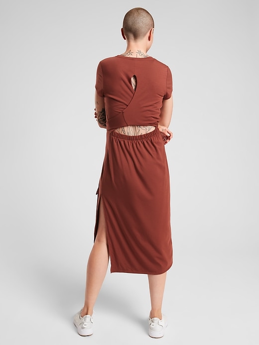 2 of 8 showing, with the color Dried Cinnamon of product Essence Keyhole Dress