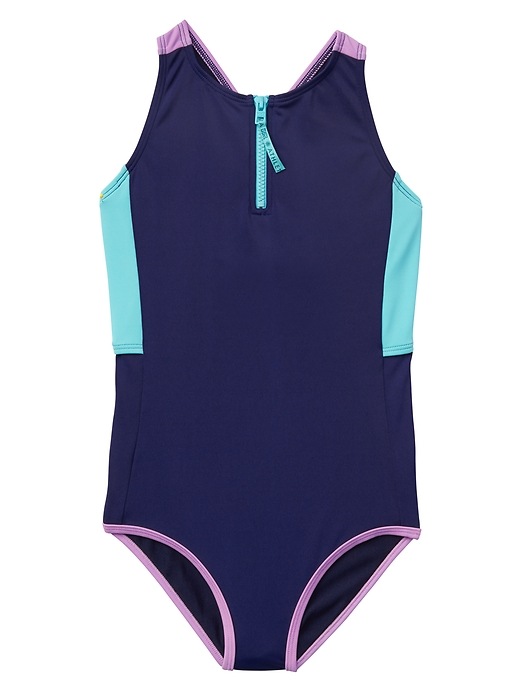 Image number 1 showing, Athleta Girl Colorblock One Piece