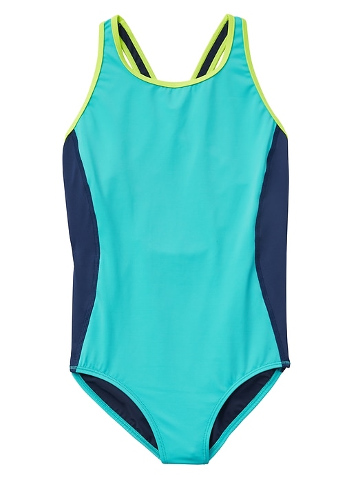 View large product image 1 of 3. Athleta Girl Team One Piece